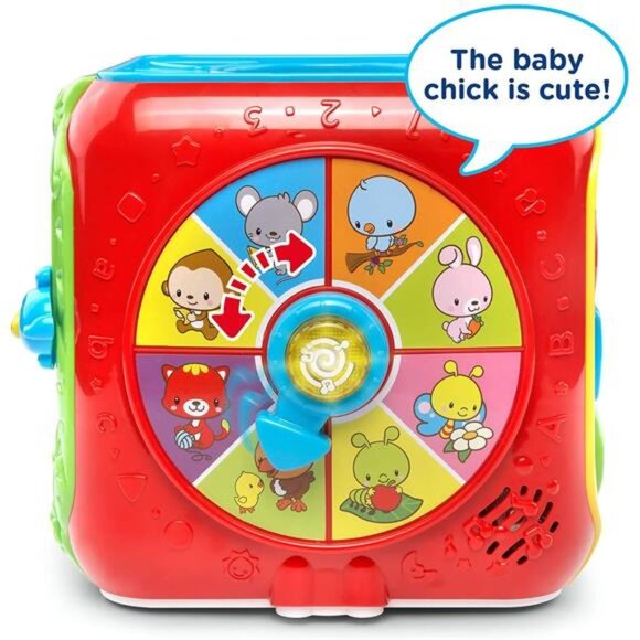 VTech Sort and Discover Activity Cube (Frustration Free Packaging), Red - Picture 3 of 7